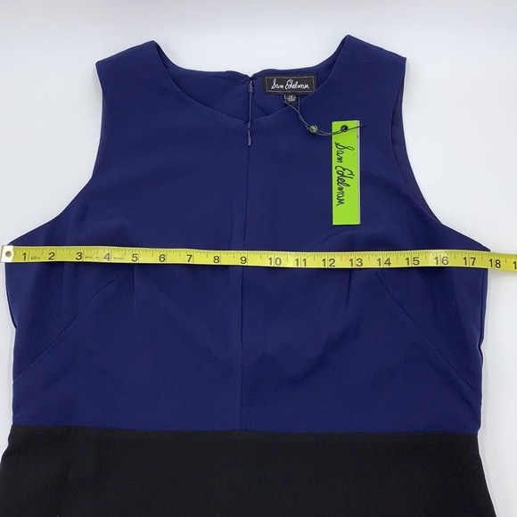 Sam Edelman Two-Tone Navy / Black Sheath Dress Size 10 - Picture 8 of 10